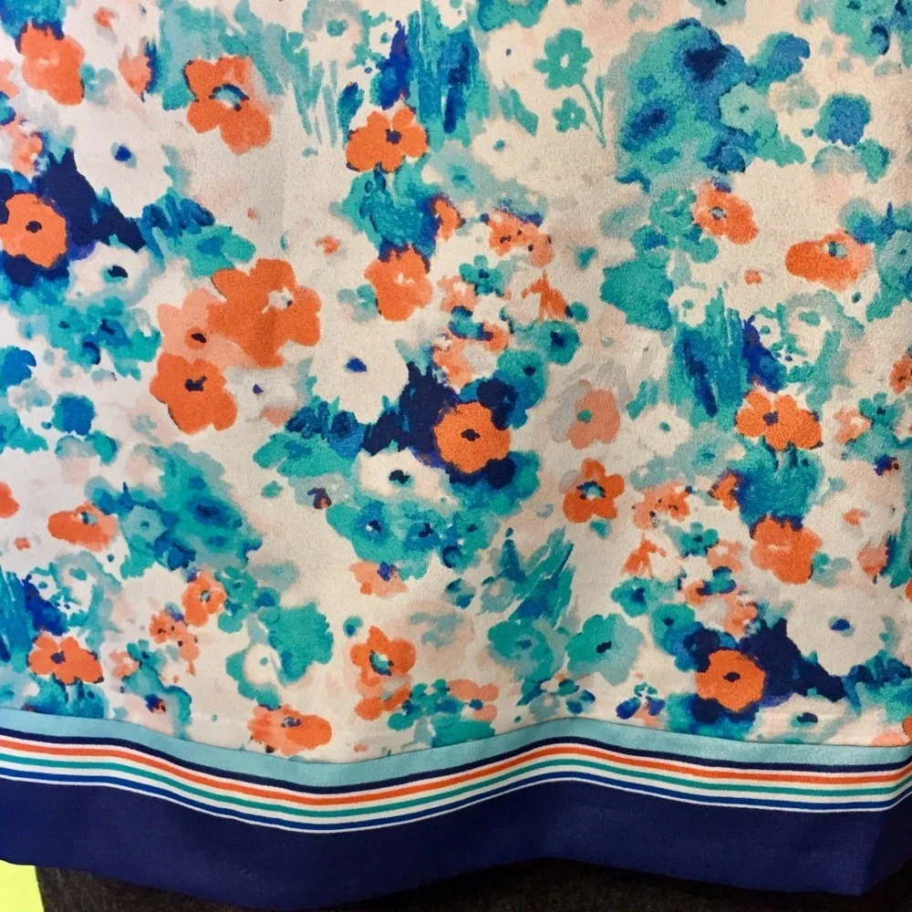 LC Lauren Conrad Floral Crossed Back Tank Cami